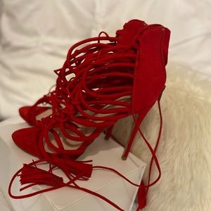 Shoe Dazzle 8.5 Hot Red